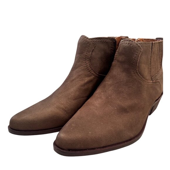 Lucky Brand Hikalli Size 6 EU 36.5 Brown Bootie Western Shoe NWOB Ankle Boot - Picture 5 of 11